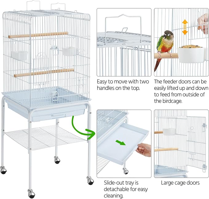 Yaheetech Play Open Top Parrot Bird Cages - Image 6