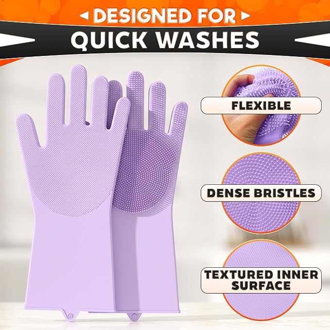 ALPENKOK Silicone Dish Gloves - Image 4