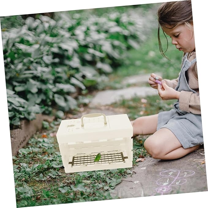 POPETPOP Parakeet Cage Bird Travel Carrier Small Bird Cage - Image 7