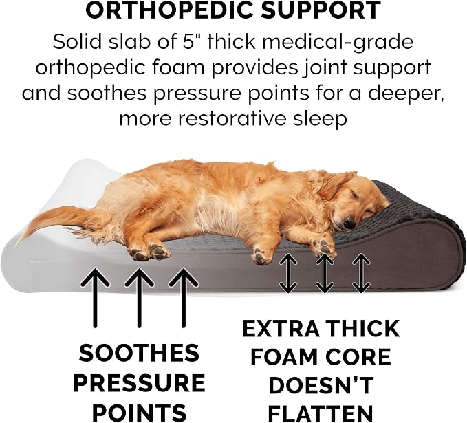 Furhaven Orthopedic Dog Bed for Extra Large Dogs w/ Removable Washable Cover - Image 4