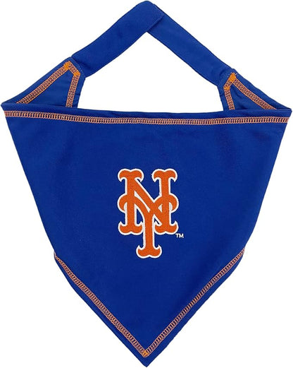 Pets First MLB New York Mets TIE Bandana, Small/Medium. Dog Bandana Scarf Bib by PETSFIRST