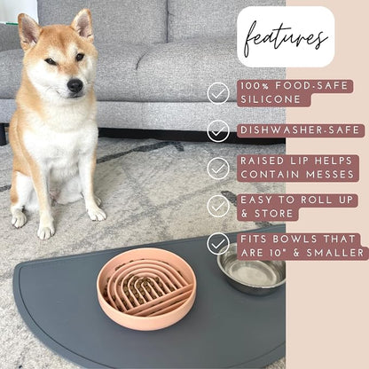 Should We Go - Waterproof Silicone Pet Food Mat - Non-Slip, Spill-Proof Feeding - Image 5