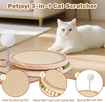 Cat Scratcher-Cat Interactive Toys, Ball Track Toy - Image 2