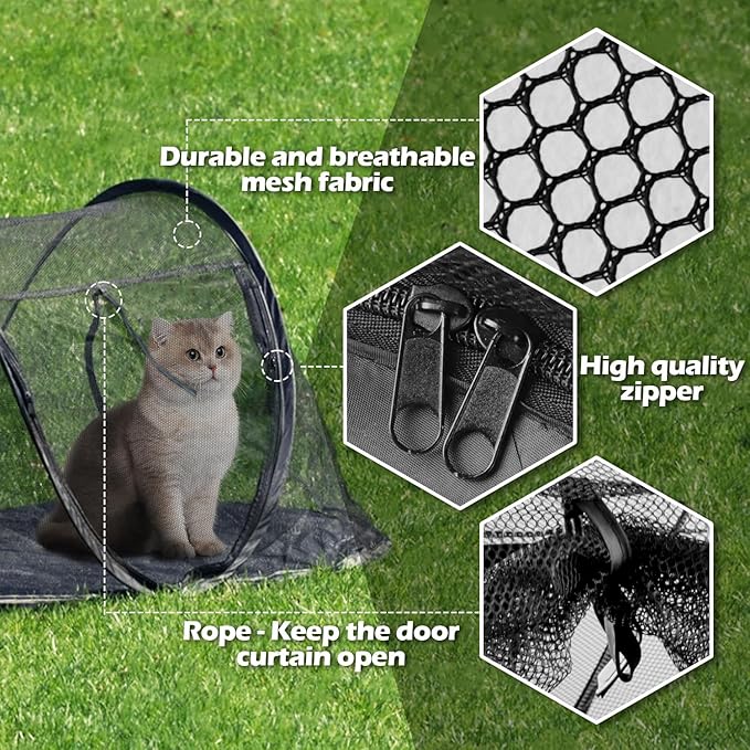 Cat Tent Outdoor, Pet Enclosure Tent Suitable - Image 5