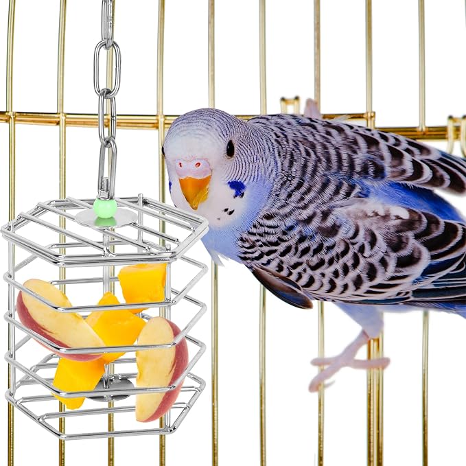 Stainless Steel Bird Suet Feeder Cage - Image 5