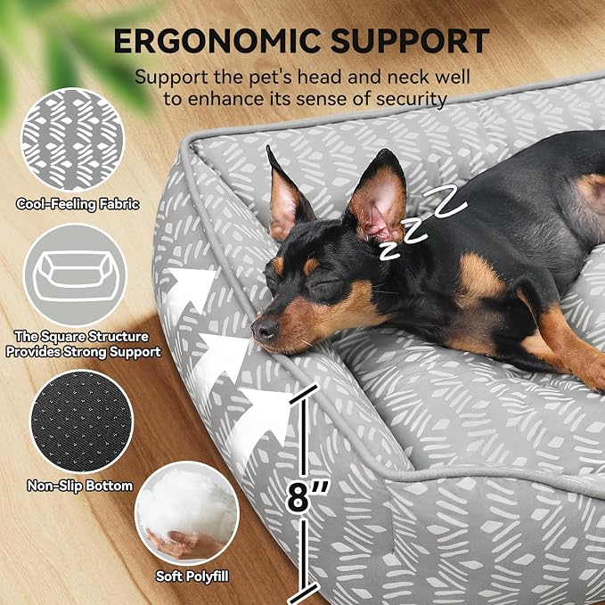 Rectangle Cat Dog Bed for Large Medium Small Pets Indoor Outdoor Machine - Image 3