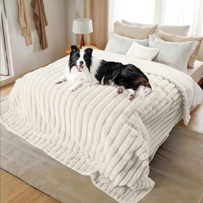 Waterproof Dog Blanket for Bed, Luxury Plush Washable Large Dogs Blankets for - Image 7