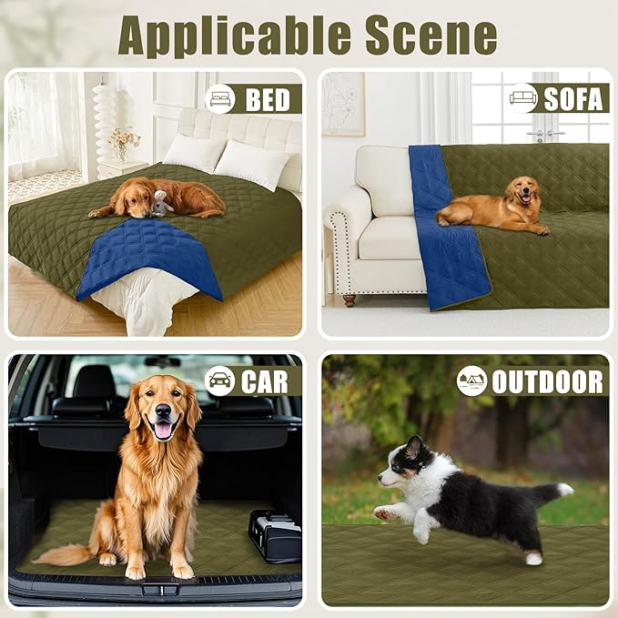 Smiry Waterproof Dog Bed Cover Blanket 30x53, Soft Reversible Pet Blanket - Image 5