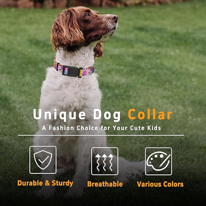 Dog Collar, Adjustable Soft Floral Pet Collar - Image 5