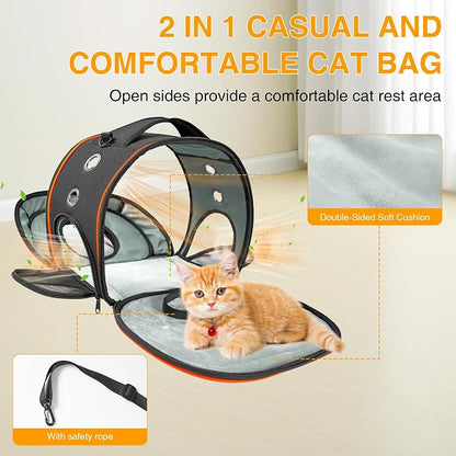 Airline Approved Cat Carrier 17" x 12.5" x 9", Fully Removable - Image 2