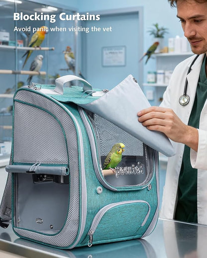 Pecute Bird Backpack Carrier for Small Birds, Bird Carrier - Image 5