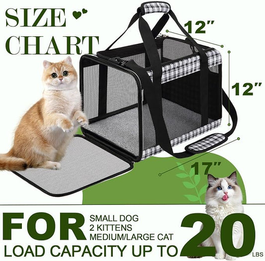 EXPAWLORER Large Cat Carrier Dog Carriers Soft - Image 2