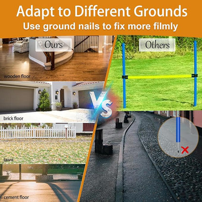 Agility Training Equipment for Dogs, Dog Agility Course Backyard Set Include - Image 5