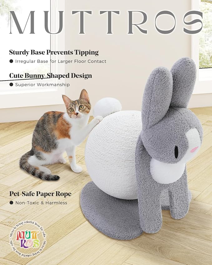 Cute Cat Scratcher- Bunny Style, Cat Scratching Post - Image 3