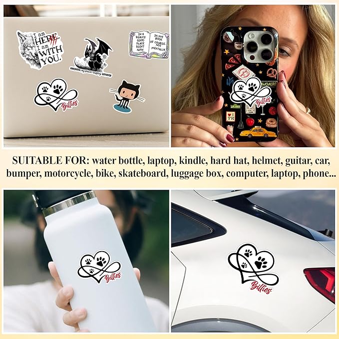 Personalized Infinity Paw Print Sticker - Image 5