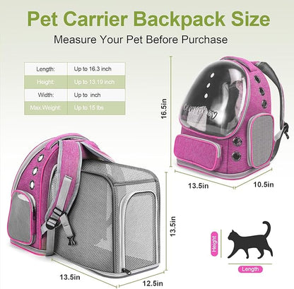 Expandable Cat Backpack, Cat Bubble Backpack Carrier - Image 2