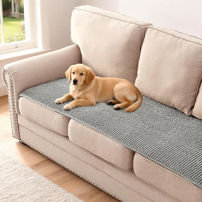 H.VERSAILTEX Plush Chenille Couch Cover by HVERSAILTEX