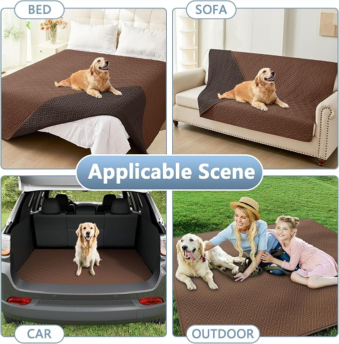 hyha Waterproof Dog Blanket, Soft Pet Bed Blankets, Waterproof Sofa Couch Cover - Image 6