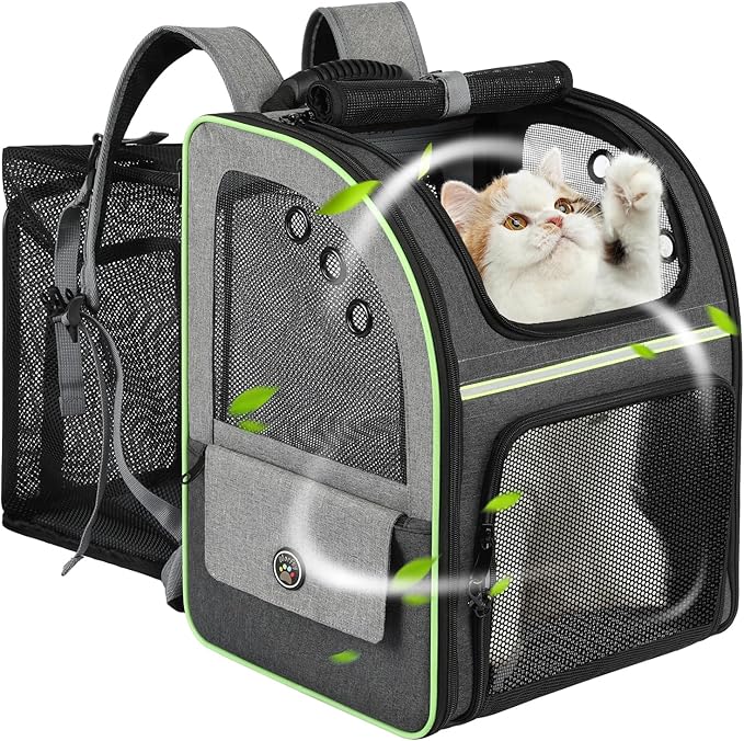 Cat Carrier Backpack, Large Cat Backpack Carrier Soft, Expandable Airline by Unknown