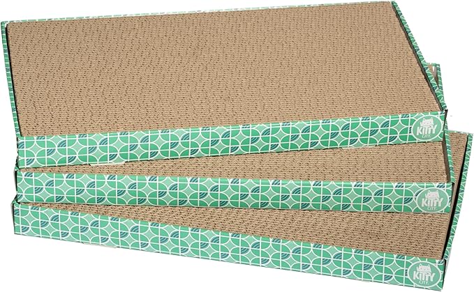 Kitty City XL Wide Corrugate Cat Scratchers 3 Pieces, Cat Scratching, Cat by KittyCity