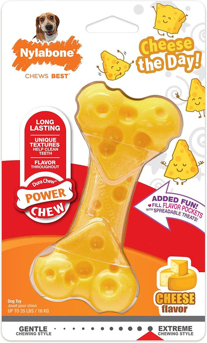 Nylabone Cheese Bone Power Chew Toy - Image 11