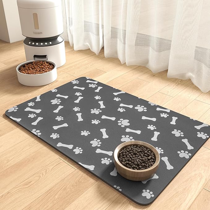 MontVoo Dog Food Mat-Pet Feeding Mat by MontVoo