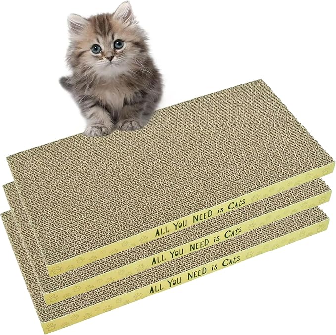 AccEncyc Cardboard Cat Scratcher Pads Cat Scratching Board by Unknown