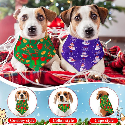 Sanwuta 120 Pcs Christmas Dog Bandanas Bulk Xmas Bandanas - Image 4