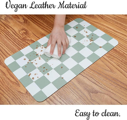 Ralxion Checkered Dog Feeding Mat, Absorbent Mats - Image 3