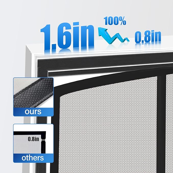 Magnetic Screen Door Upgraded PET Mesh Stronger Than Fiberglass and Polyester - Image 5