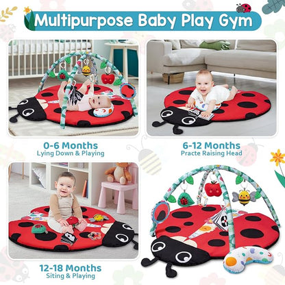 Jyusmile Baby Play Gym Mat, 8-in-1 Tummy Time Mat - Image 3