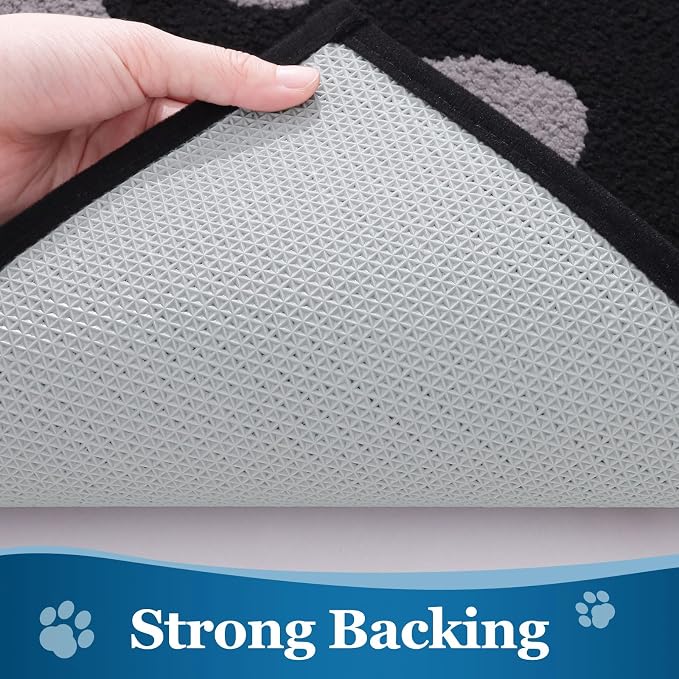 Buganda Dog Door Mat for Muddy Paws, Absorbent Dirt Trapper Washable Indoor - Image 5