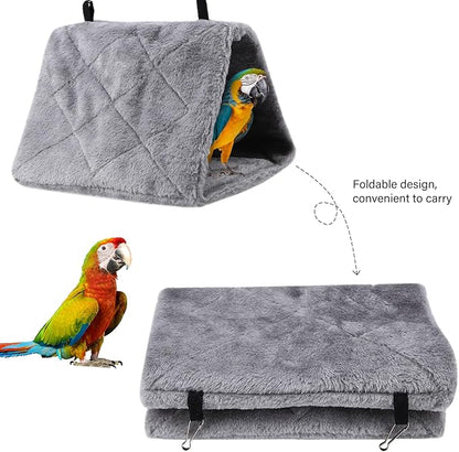 Warm Bird Nest House, Bird Bed for Cage Accessories, Parakeet Toys Hammock - Image 3