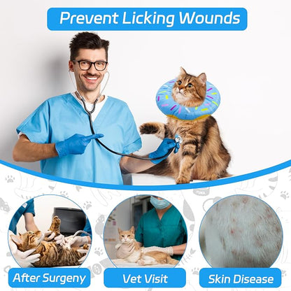 Cat Cone Collar Soft, Adjustable Cat Recovery Collar Spay Cones to Stop Licking - Image 6