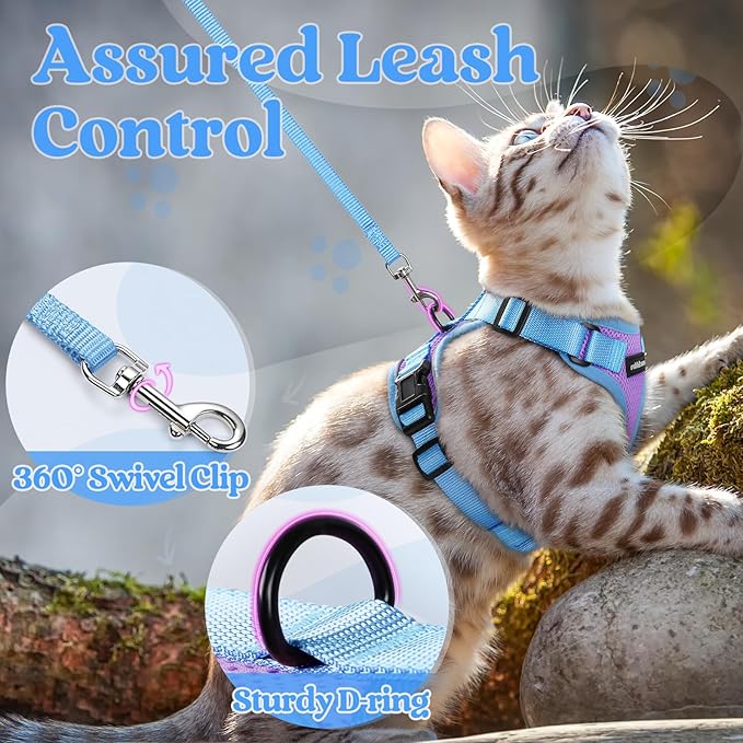 rabbitgoo Cat Harness and Leash Set, Escape Proof Soft Adjustable Vest Harnesses - Image 4