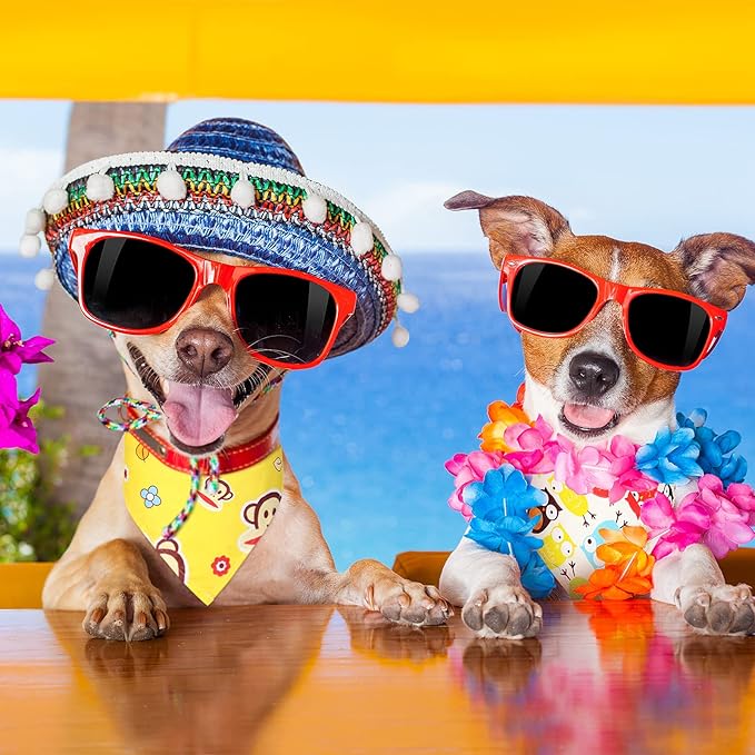 Weewooday 6 Pieces Sublimation Heat Transfer Dog Bandana Triangle Dog Scarf - Image 3