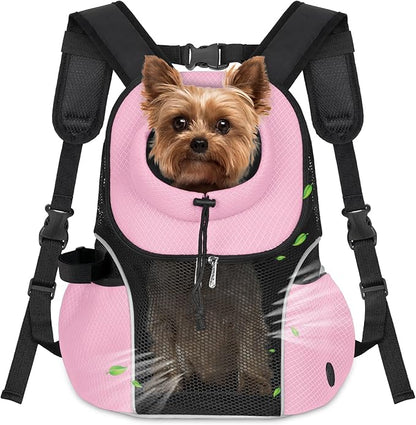WOYYHO Pet Dog Carrier Backpack Small Dog Front Backpack Ventilated Mesh Dog by WOYYHO