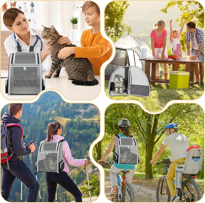 Cat Backpack Carrier Large Pet Backpack - Image 7