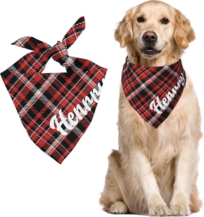 Custom Pet Scarf Personalized Dog Bandana by DOREALA