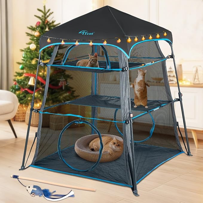 Cat Enclosure Kitten and Cat Tower Tent by ITENT