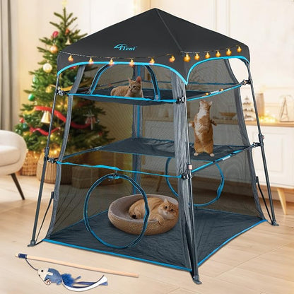 Cat Enclosure Kitten and Cat Tower Tent by ITENT