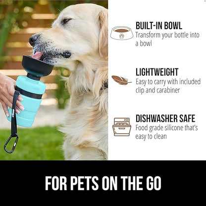 GORILLA GRIP Dog Water Bottle, Portable Water Bowl Dispenser - Image 5