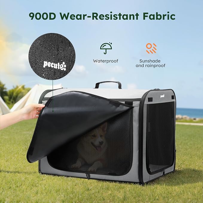 Large Dog Car Carrier Light Weight, 27×20.5×20.5ins Dog Carrier - Image 8