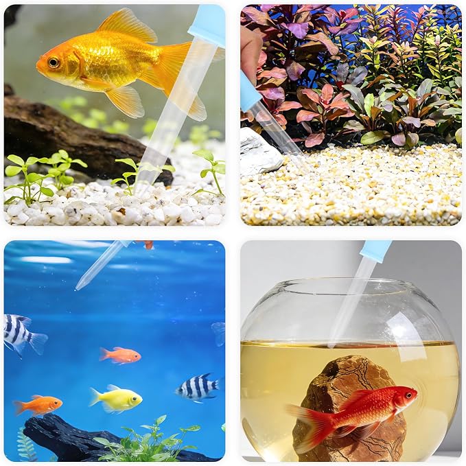 Aquarium Cleaning Tools Kit, Includes 4 Double Sided Sponge Scrubbers 2 Suction - Image 5