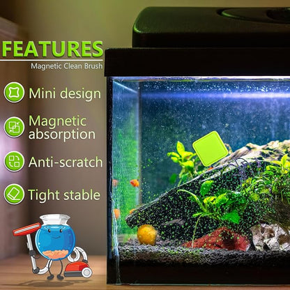 Magnetic Aquarium Fish Tank Glass Algae Scrapers Glass Cleaner Scrubber Clean - Image 5