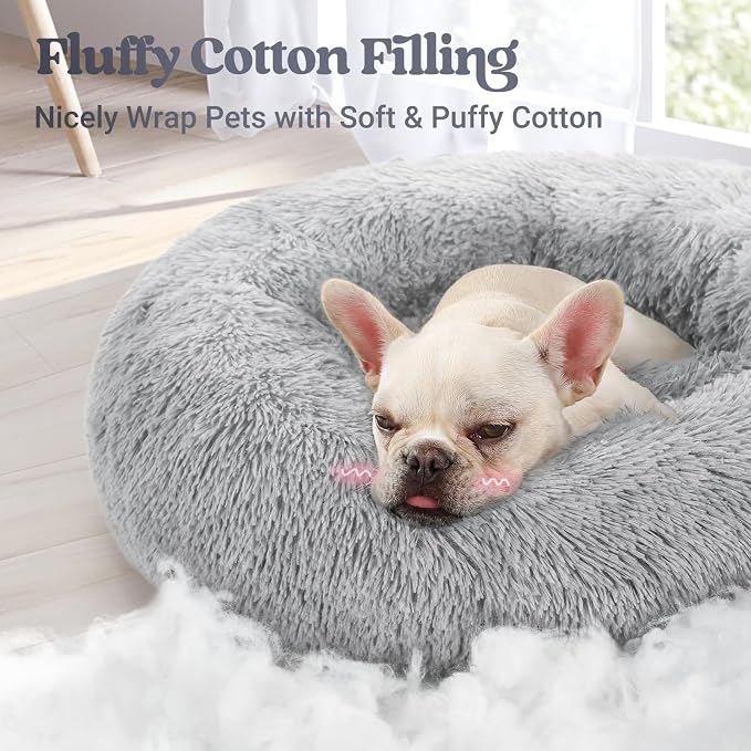 rabbitgoo Calming Dog Bed for Small Medium, 27 inches Pet Bed Machine Washable - Image 3