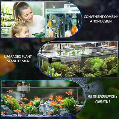 2PC 7 Holes Upgraded Aquarium Plant Holder, Aquatic Plants Cup - Image 7