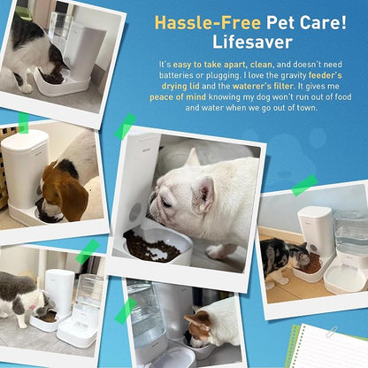 PAWGETHER® Gravity Cat Feeder, Self-Dispensing Dog Food Dispenser, Pet Food - Image 9