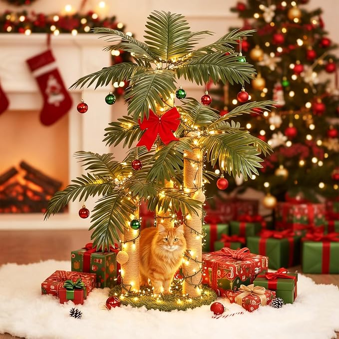 31.5Inch Cat Scratching Post, Cat Scratcher Tree - Image 8