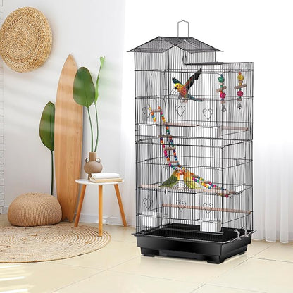ZENY 39-inch Roof Top Large Flight Parrot Bird Cage - Image 4